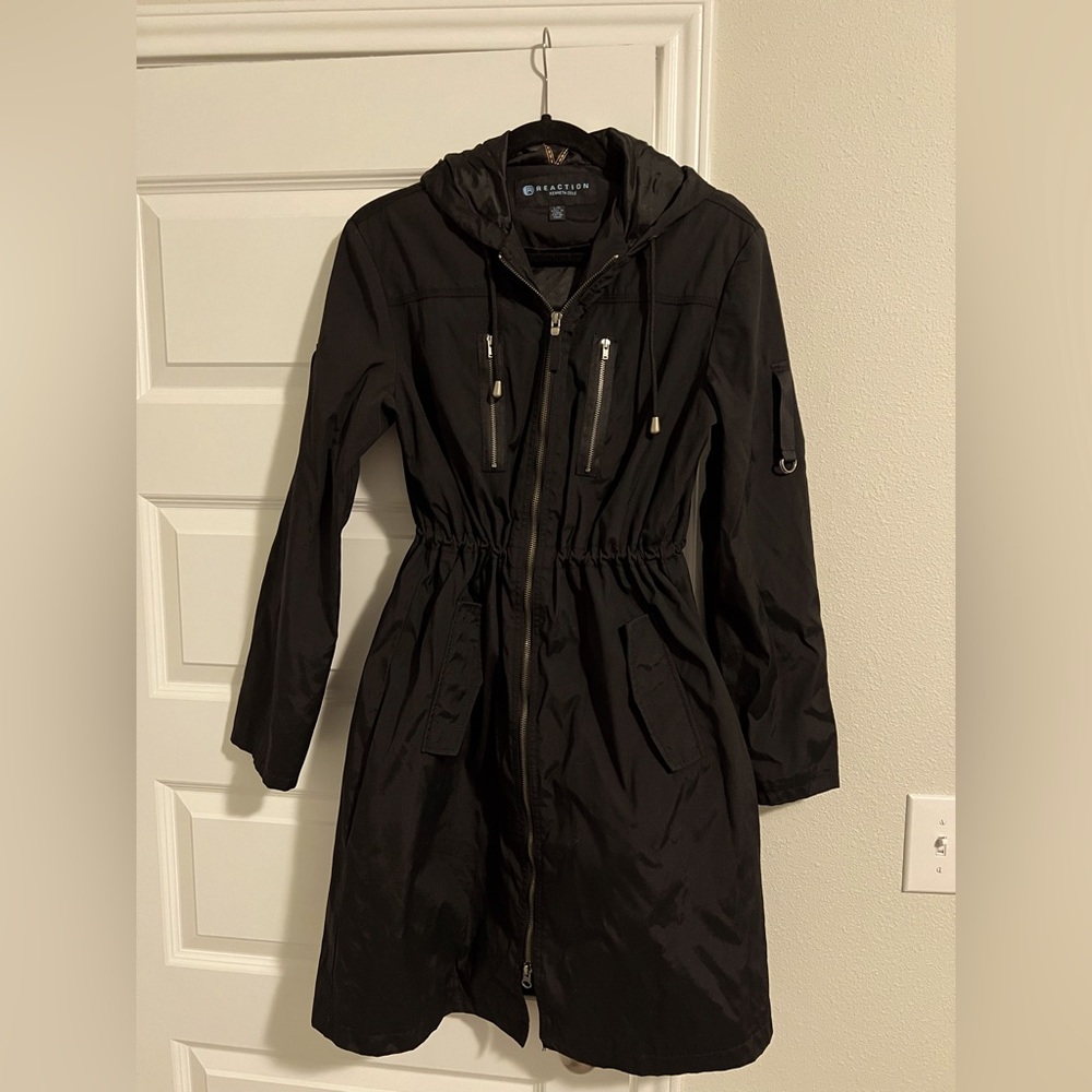 Kenneth Cole Women's Black Hooded Jacket